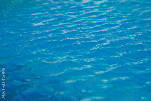 surface of water, blue wave background  © waranyu