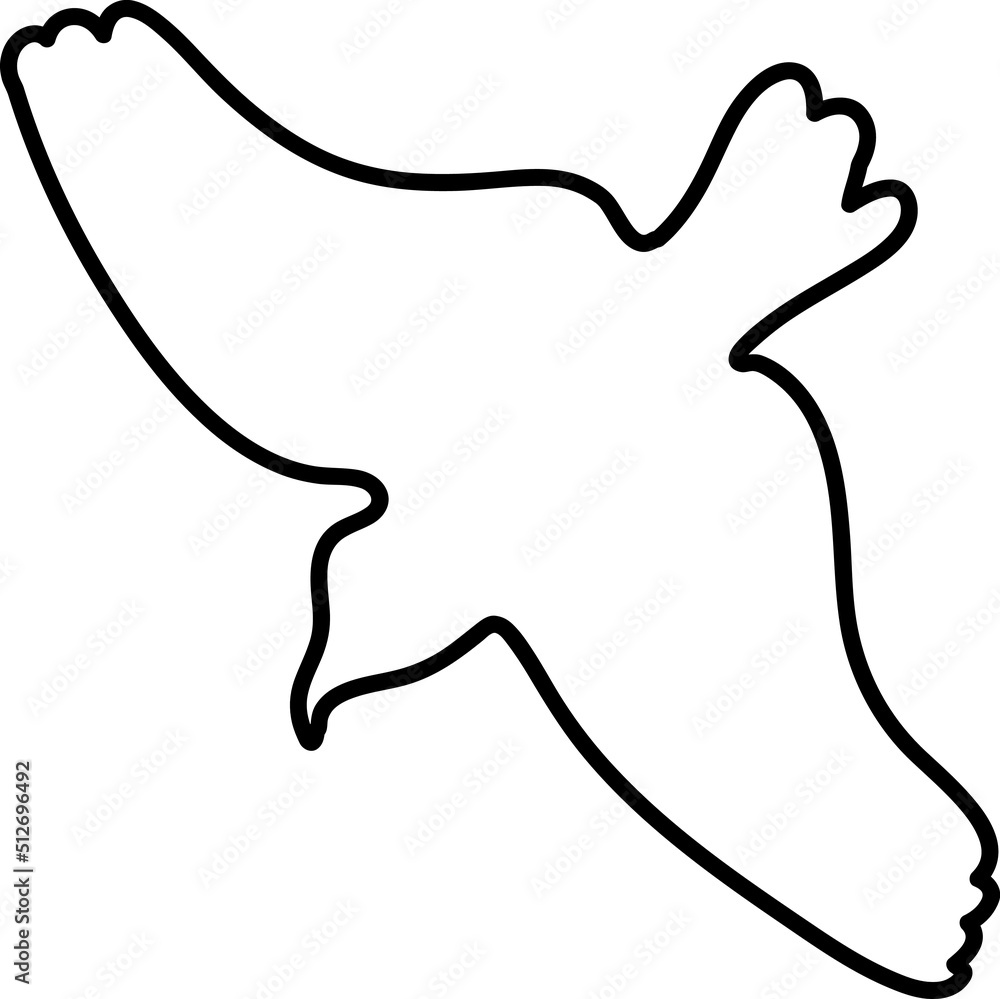 bird icon. sign design line art illustration on white background..eps bird icon. sign design line art illustration on white background..eps