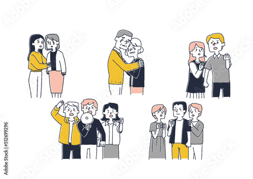 不条理な世の中の仕組みや圧力、政治やニュースに傷つき悲しみ、奮起して行動を起こす人々