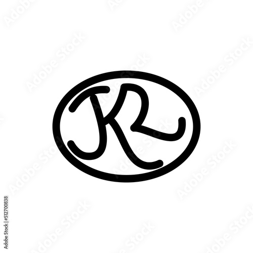 JKR letter logo design vector