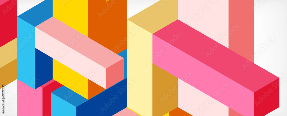 Abstract background. 3d cubes, cubic elements and blocks. Techno or business concept for wallpaper, banner, background, landing page Abstract background. 3d cubes, cubic elements and blocks. Techno or business concept for wallpaper, banner, background, landing page