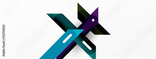 Background overlapping lines. Dynamic lines abstract wallpaper. Straight lines composition vector illustration for wallpaper banner background or landing page
