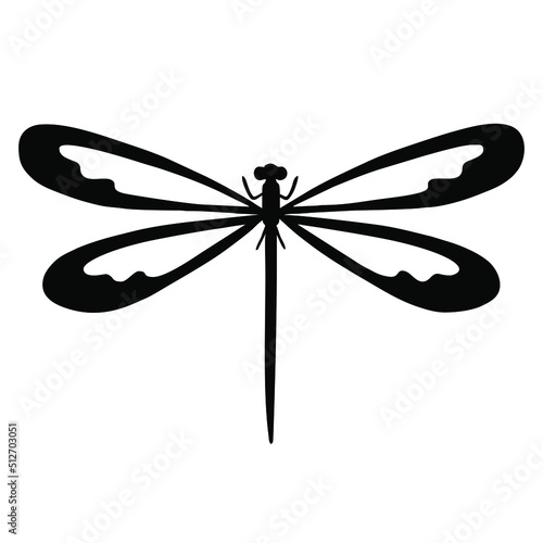 dragonfly isolated on white