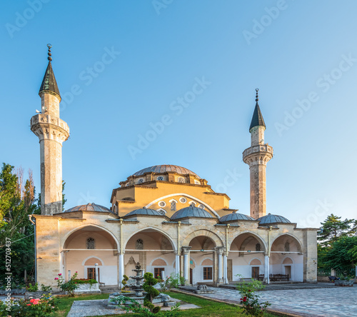 Mosque in Yevpatoria in the Crimea Juma Jami or Khan-Jami also known as the Friday Mosque.