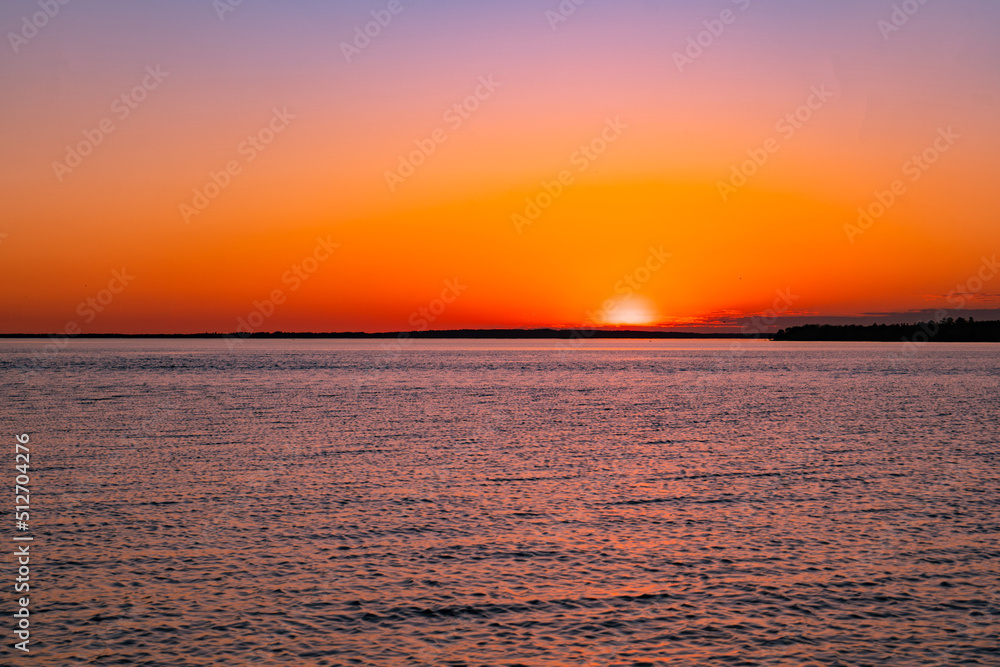 Orange sky at Britannia beach Orange sky at Britannia beach