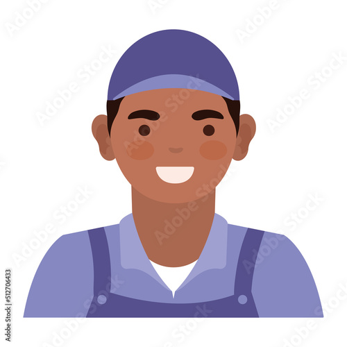 male delivery professional worker