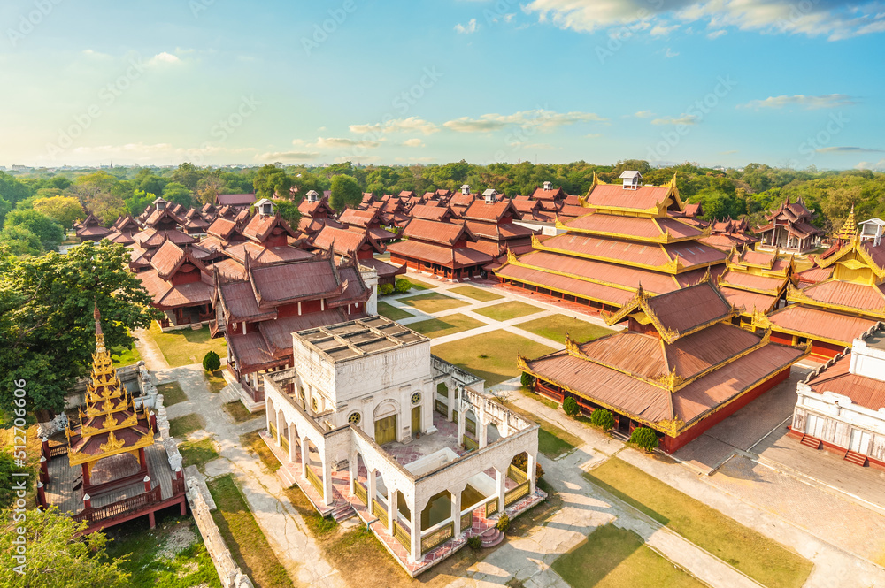 Mandalay palace of Mandalay, Myanmar Burma