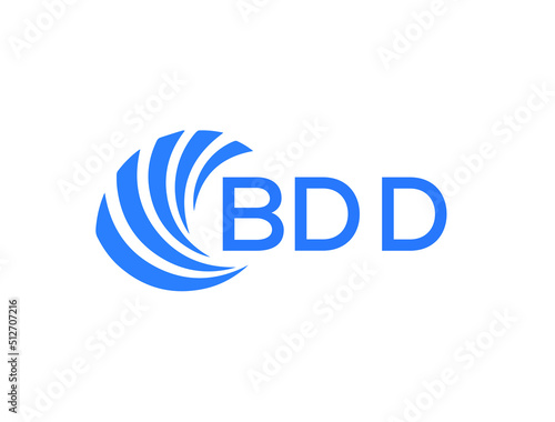 BDD Flat accounting logo design on white background. BDD creative initials Growth graph letter logo concept. BDD business finance logo design.
