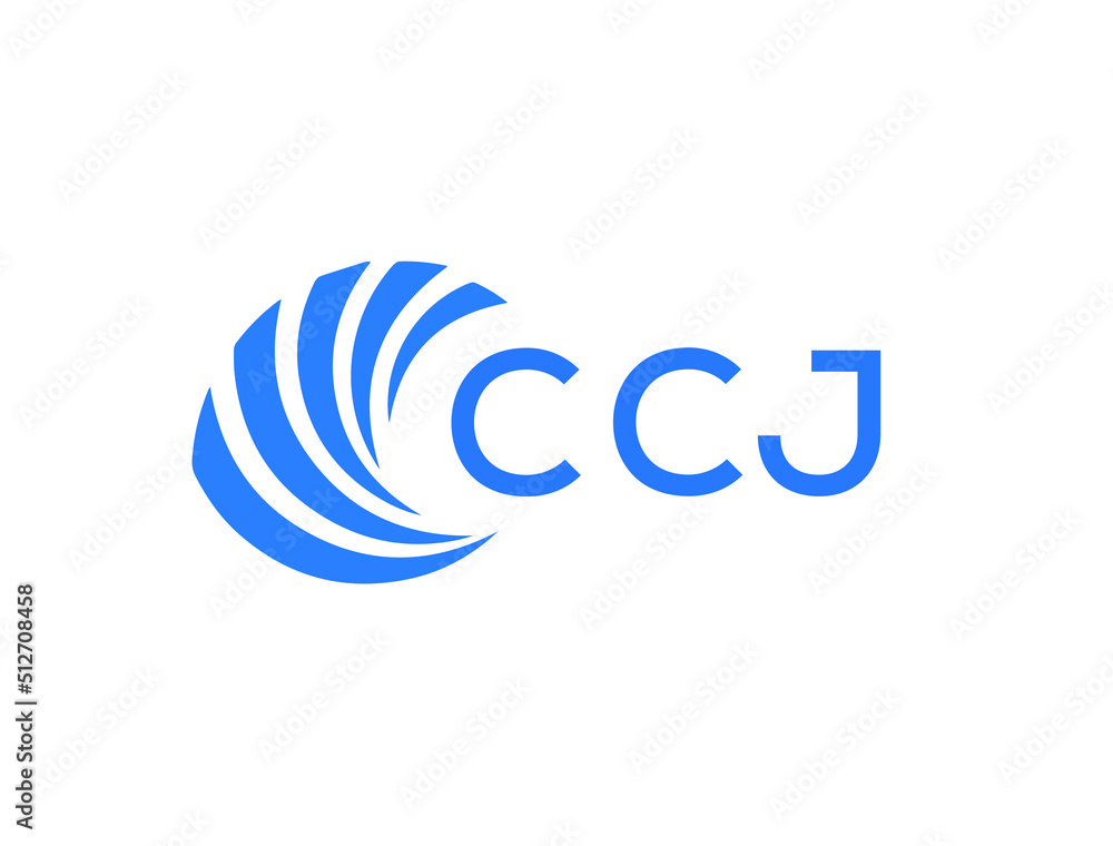 CCJ Flat accounting logo design on white background. CCJ creative initials Growth graph letter logo concept. CCJ business finance logo design.
