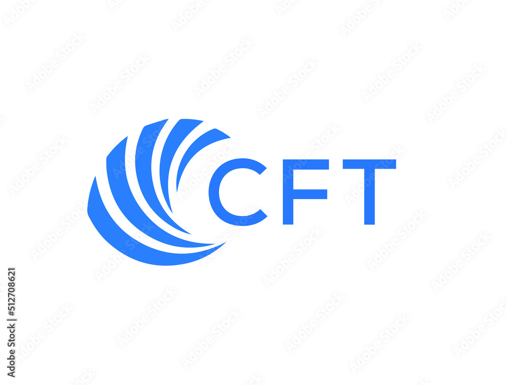 CFT Flat accounting logo design on white background. CFT creative ...