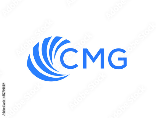 CMG Flat accounting logo design on white background. CMG creative initials Growth graph letter logo concept. CMG business finance logo design. 