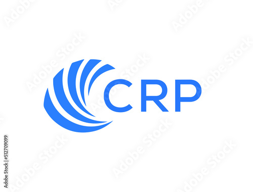 CRP Flat accounting logo design on white background. CRP creative initials Growth graph letter logo concept. CRP business finance logo design.
