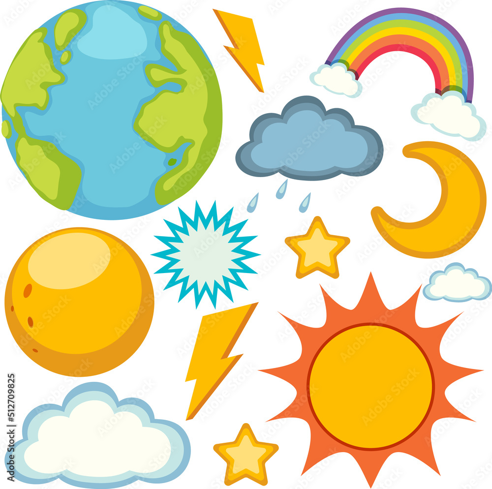 Weather icons seamless pattern Weather icons seamless pattern