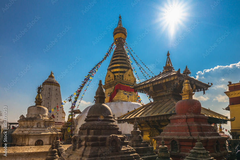 Fototapeta premium Swayambhunath, monkey temple in kathmandu, nepal