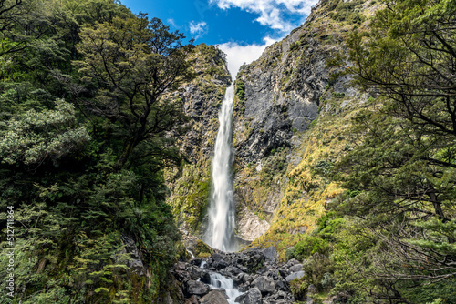 Devils Punchbowl Waterfall, Arthur's Pass, New Zealand