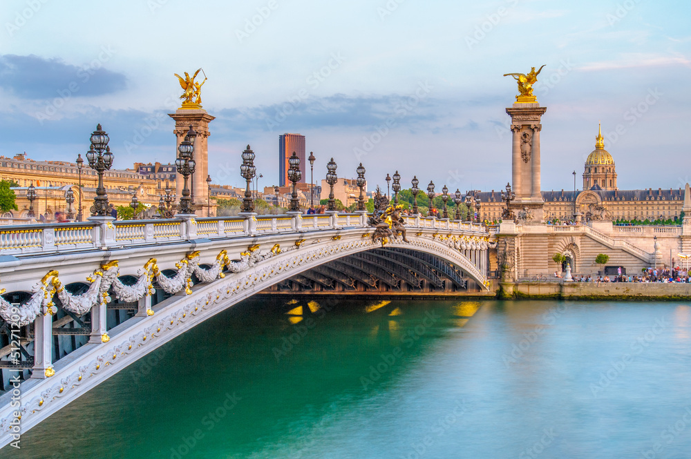 Alexandre 3 Bridge in paris, france