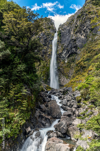 Devils Punchbowl Waterfall, Arthur's Pass, New Zealand