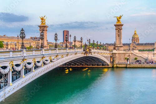 Alexandre 3 Bridge in paris, france