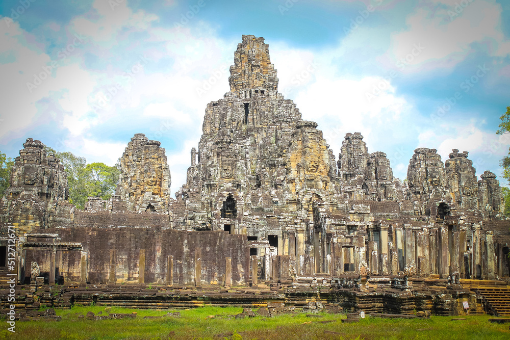 Bayon temple in Siemreap, Cambodia