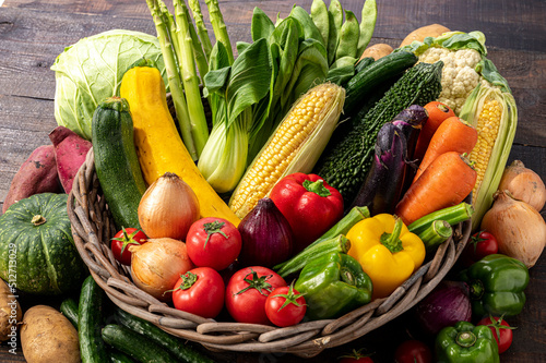 色とりどりの野菜　野菜集合 photo
