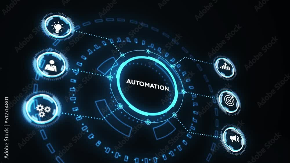 Automation Software concept as an innovation. Business, Technology, Internet and network concept. Automation Software concept as an innovation. Business, Technology, Internet and network concept.