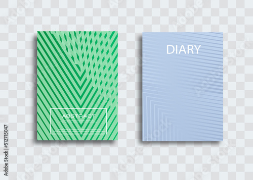 Minimal vector abstract cover notebook design. Planner and diary cover for print. Abstract design for copybook brochures and school books. Notebook paper. Brochure, book, magazine template.
