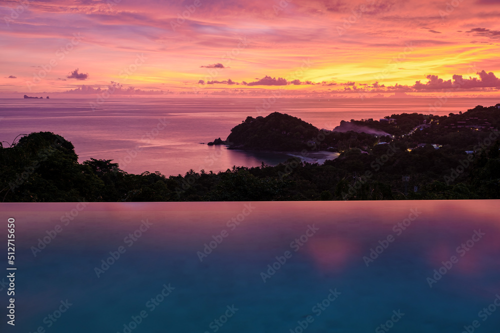 View of luxury vacation in Thailand pool of a luxury pool villa, swimming pool ...
