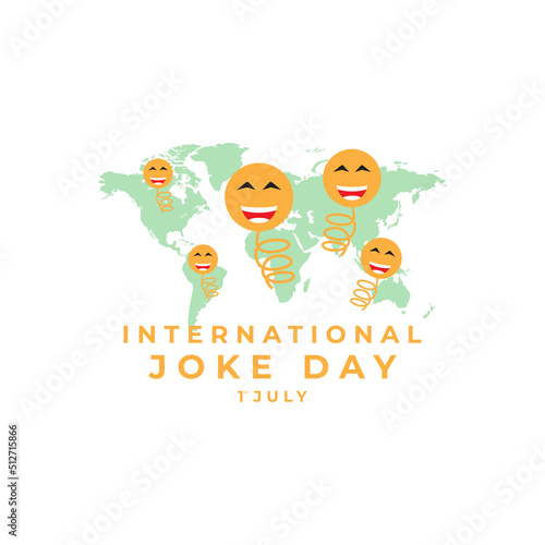 International Joke Day on July 01  banner design  template vector  cover presentation  poster