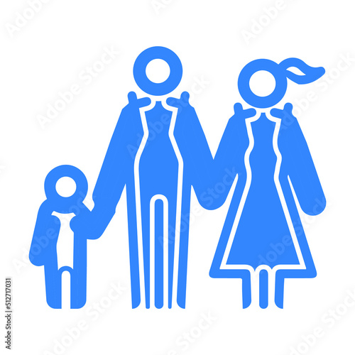 Escape family or moving refuge icon