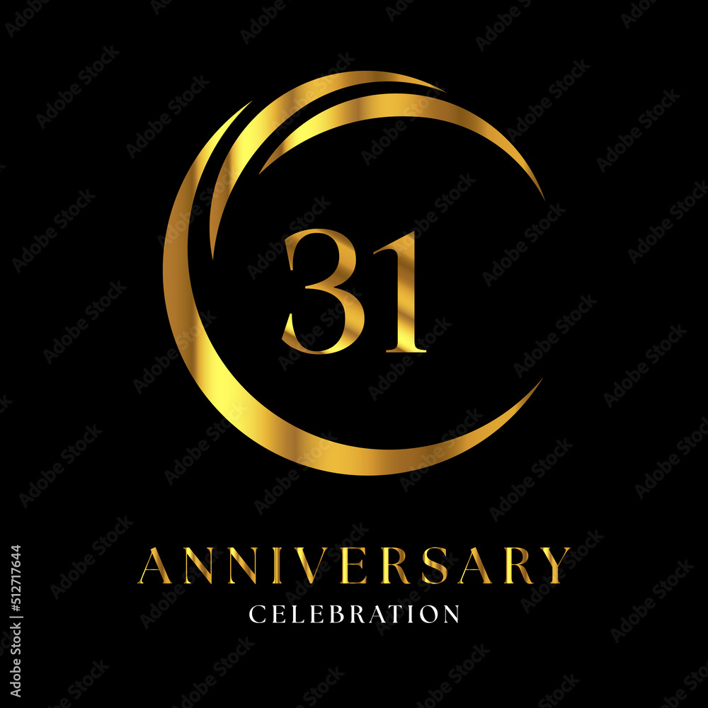 31th golden anniversary logo design for wedding or marriage, greetings, happy birthday, ceremony, event party, invitation card, brochure, banner, poster, magazine. 31th golden anniversary logo design for wedding or marriage, greetings, happy birthday, ceremony, event party, invitation card, brochure, banner, poster, magazine.