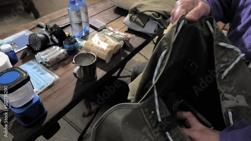 Emergency Survival Kit. Emergency Preparedness Kit. Disaster kit that can be contained in a go bag