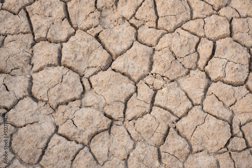 landscape of dry mud in the dry season. The concept of drought, natural disasters.