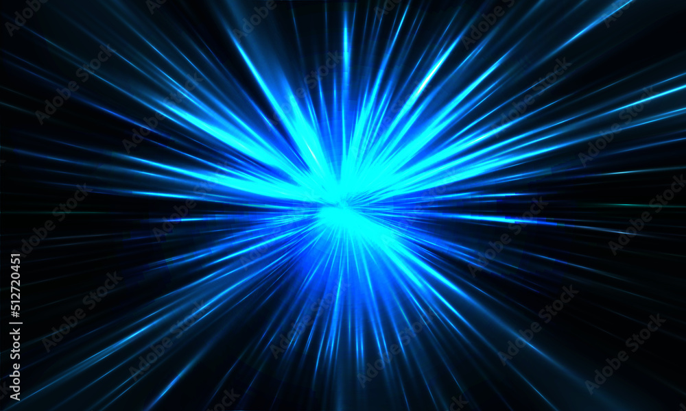 Abstract blue light speed zoom fast night background Abstract blue light speed zoom fast night background