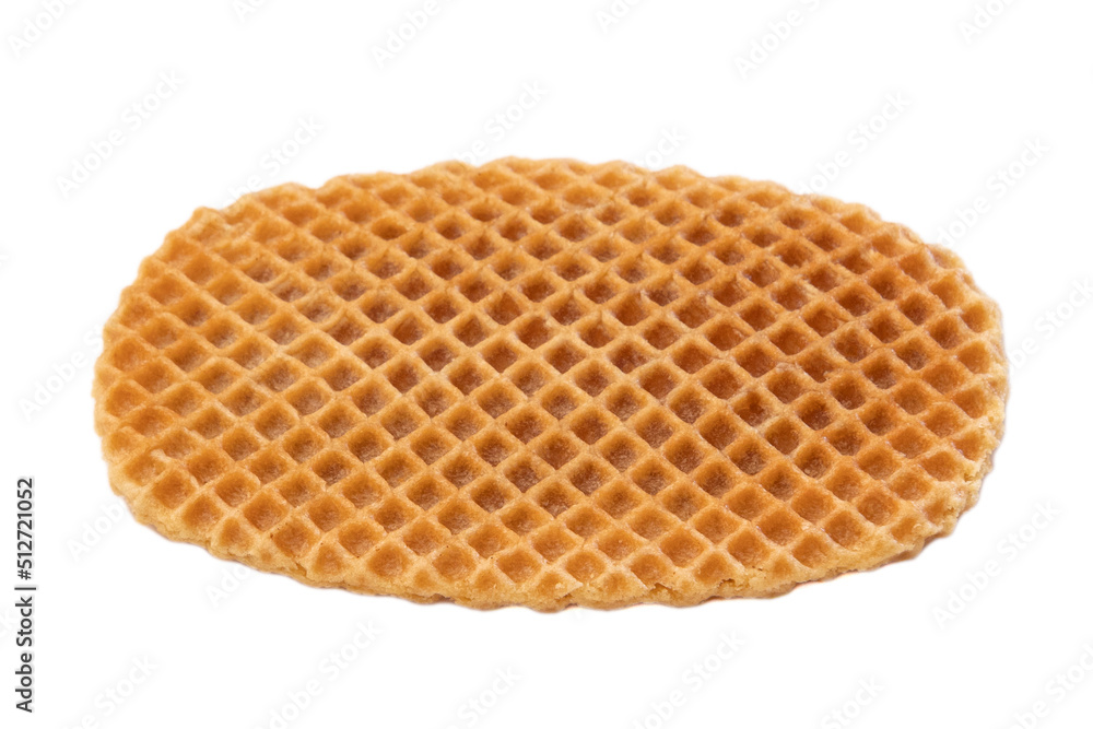 gaufre sucrée à la vergeoise isolé sur fond blanc gaufre sucrée à la vergeoise isolé sur fond blanc