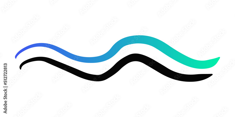 gradient wave line
gradient wave line