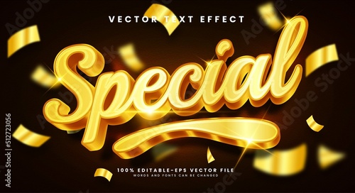 Special golden editable vector text effect with luxury concept.