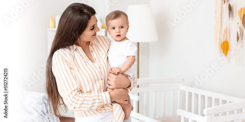 Happy mother with her cute ...