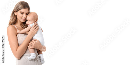 Happy mother and cute littl...