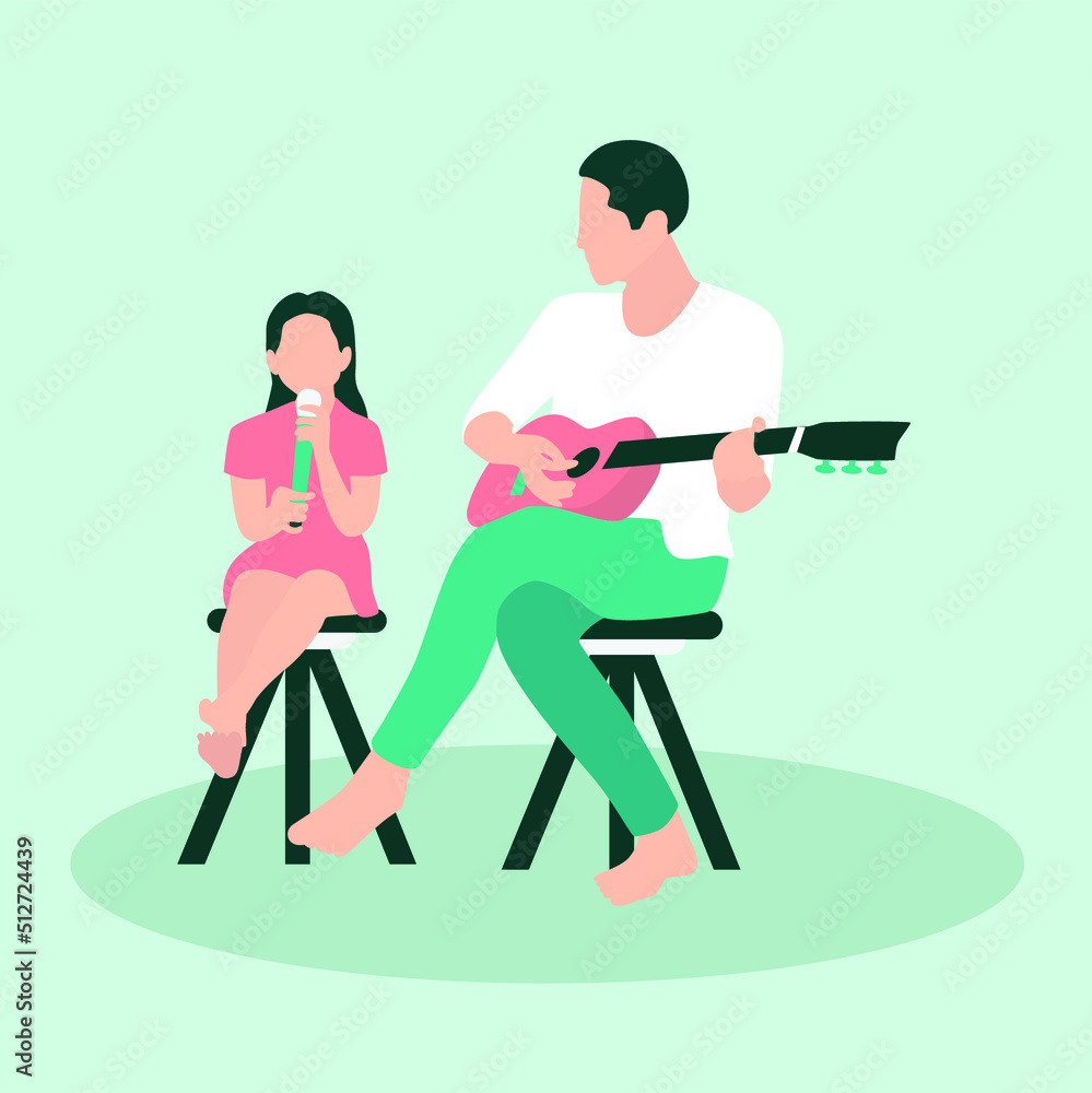 Support Kids Talent Vector Illustration Support Kids Talent Vector Illustration