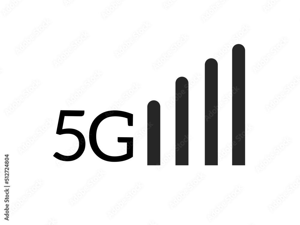 5G network icon with simple design 5G network icon with simple design