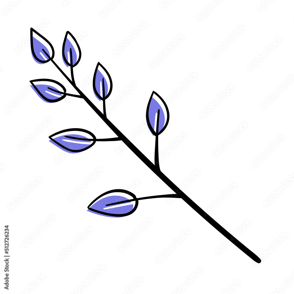Hand Drawn Leaf Decoration Hand Drawn Leaf Decoration
