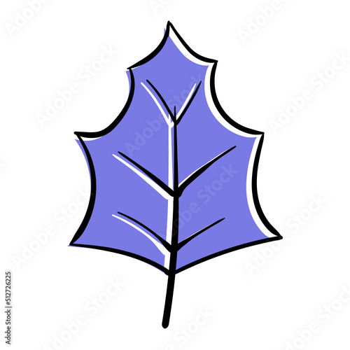 Hand Drawn Leaf Decoration