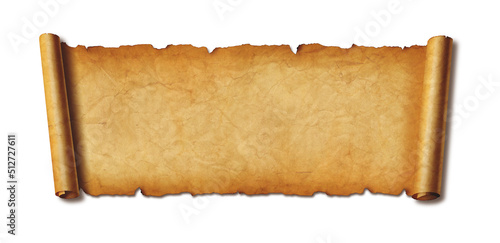 Canvas Print Old paper horizontal banner