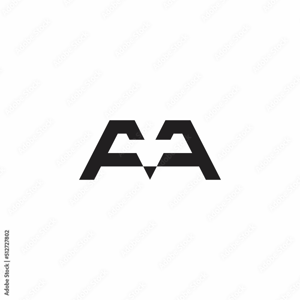 letter f m pencil shape simple geometric logo vector letter f m pencil shape simple geometric logo vector