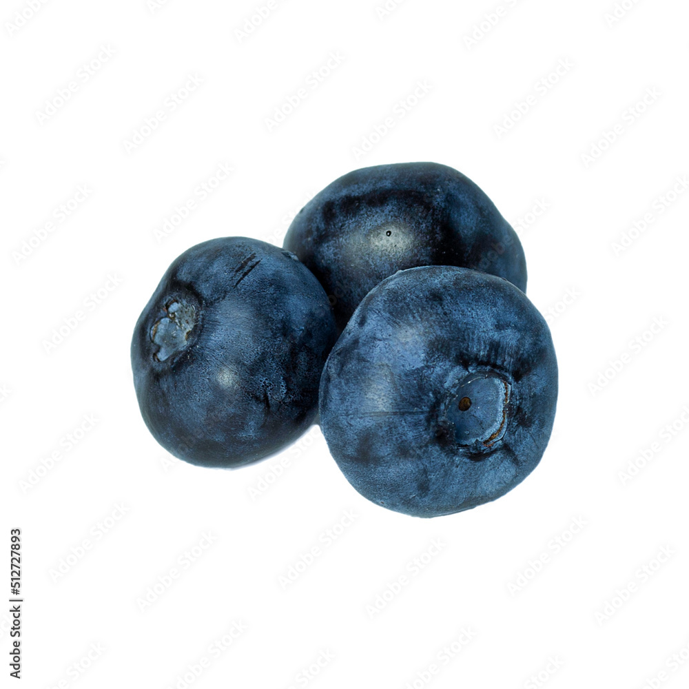 Blueberry berry on white background. Cut out Blueberry berry on white background. Cut out