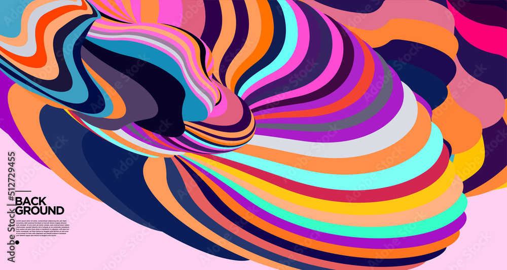 Naklejka premium Vector colorful abstract fluid background for banner template