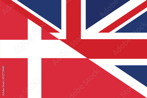 United Kingdom Britain UK Denmark riendship national flag cooperation diplomacy country emblem