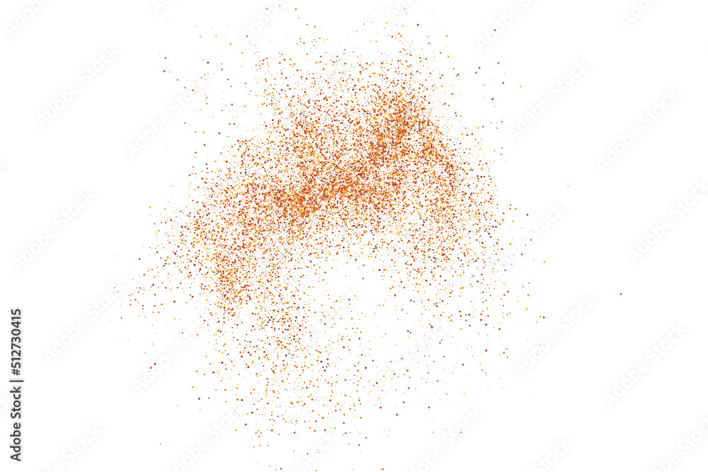 Abstract Sand Explosion Isolated On White Background. Digitally Generated Image. Vector Illustration, Eps 10.