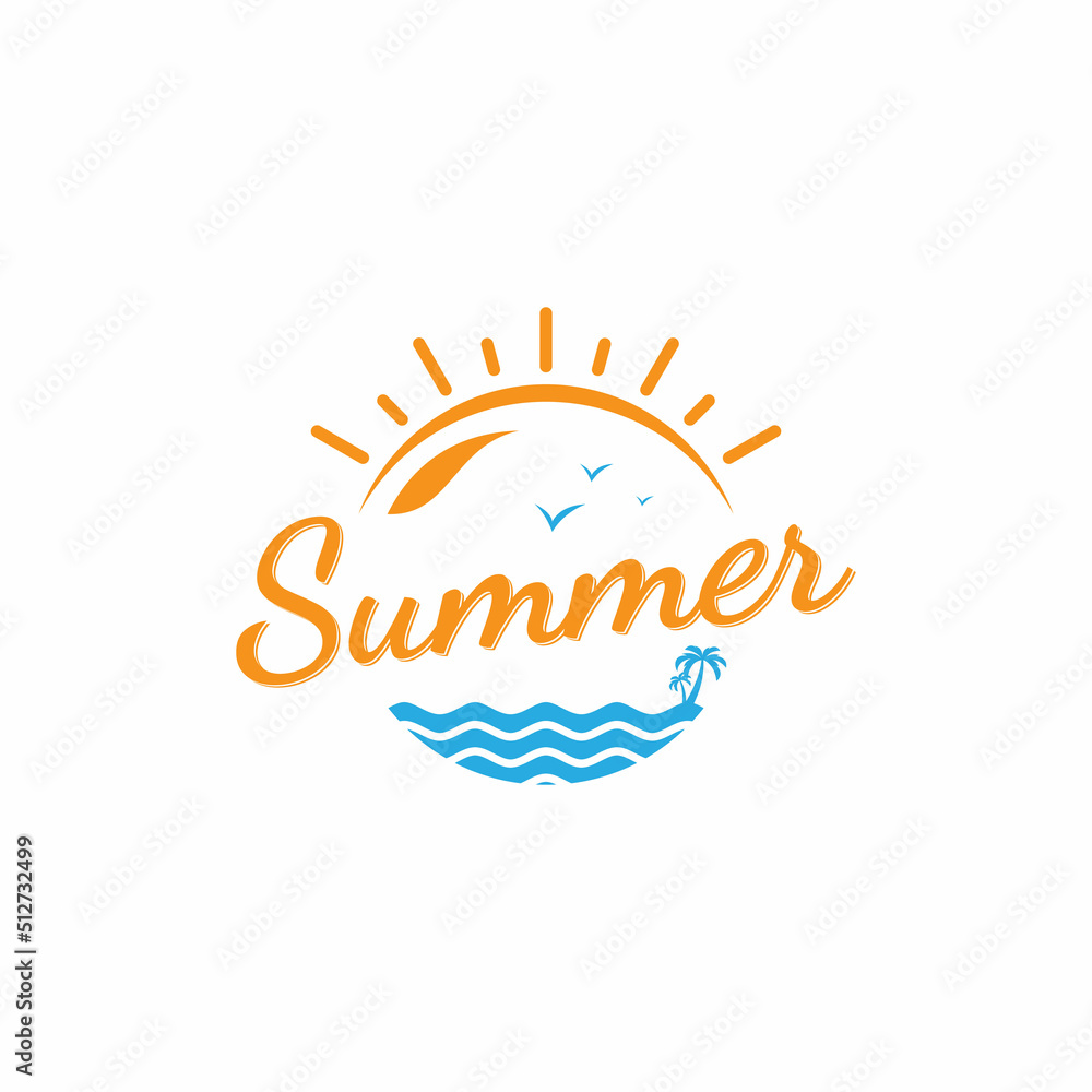 Lettering Summer background layout banners design Lettering Summer background layout banners design