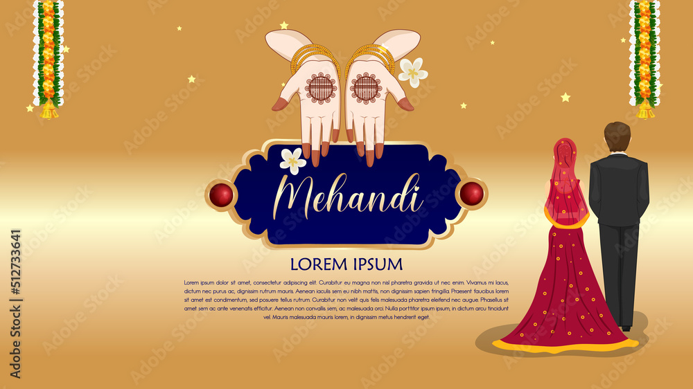 Indian Wedding Invitation, Palace Wedding background Design Stock ...